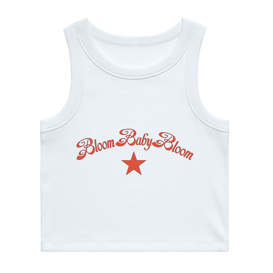 Bloom Baby Bloom Vest Top (White)