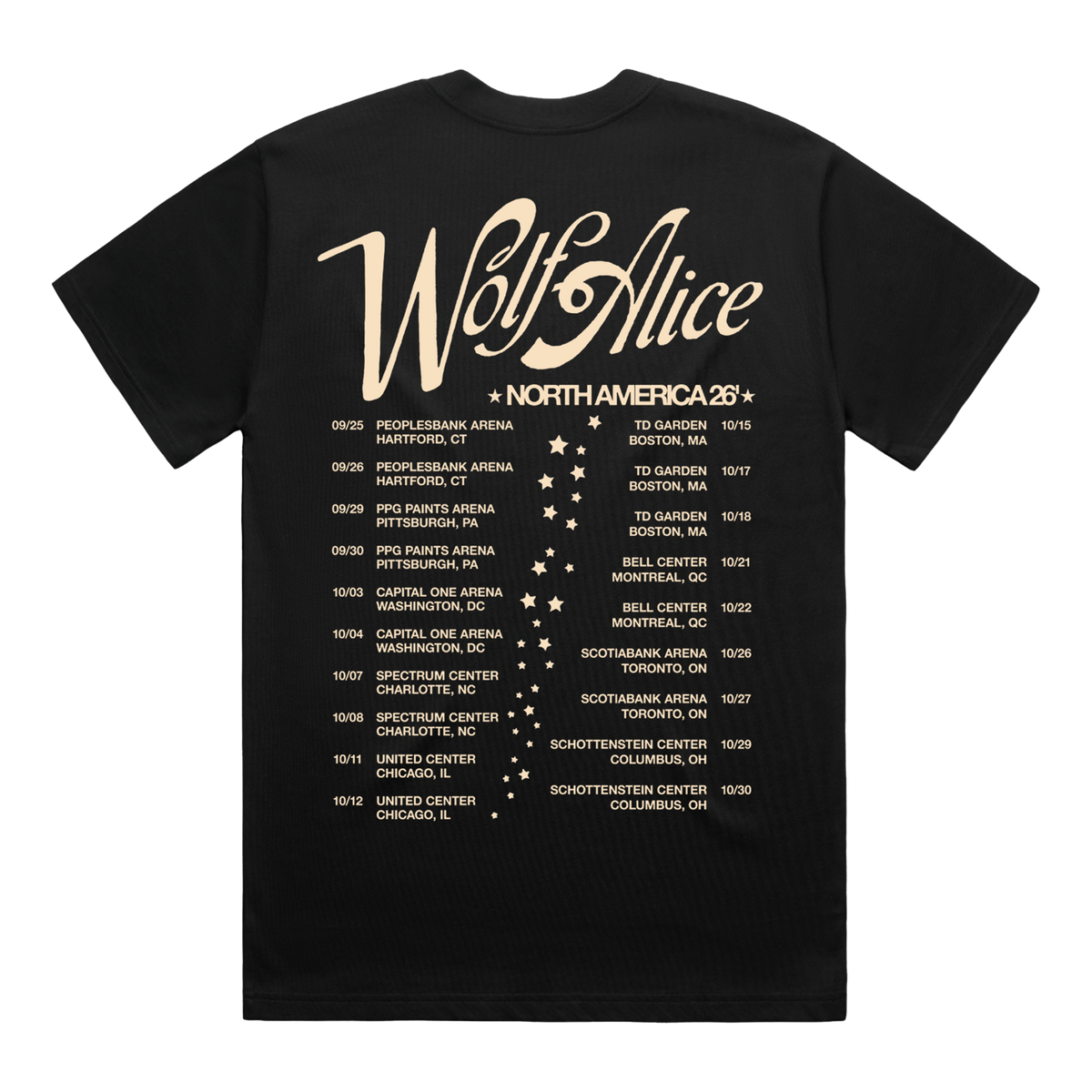 Wolf Alice / Olivia Rodrigo 2026 Unraveled Tour T-Shirt